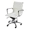 Otto Low-Back Chair - White/ Aluminum