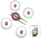 Indiana Hoosiers 4 Golf Ball Divot Tool/Ball Marker Gift Set - Golf