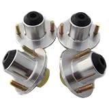 1988-2000 Honda Civic Suspension Coilover Shock Top Hats Strut Tower Silver 