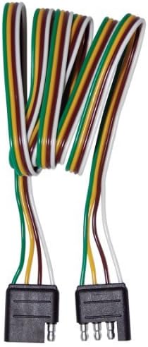 Maasdam MPT203 Trailer Wiring Kit with 4 Way Flat 60-Inch Connector for Vehicle and Trailer End Maasdam