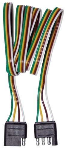 Maasdam MPT203 Trailer Wiring Kit with 4 Way Flat 60-Inch Connector for Vehicle and Trailer End Maasdam