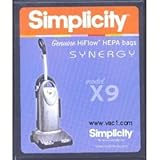 Simplicity Synergy HEPA Filtration Bags - Genuine - 6pack.