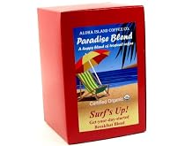 Aloha Island Coffee Company Surf's Up! Breakfast Blend, 24 USDA Certified Organic Coffee Pods, 16-Ounce Box