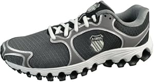 K-Swiss Men's Tube 100 Dustem Running Shoe,Charcoal/Black Fade,11 M US