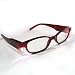 Night Book Reading Bright LED Lighted Up Reader Glasses +2.00 Touch Switch Auburn Full Frame + Case