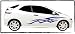 Produkt-Bild: Autodekor Car Tattoo Aufkleber Auto Set 1x linke Seite 1x rechte Seite cool and fresh style Tribal 1005_4 - 6 Farben zur Auswahl blau, schwarz, rot, orange, violett, metallic-silber