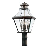 Quoizel CAR9011AC Carleton 21-Inch Large Post Lantern with Aged Copper Finish