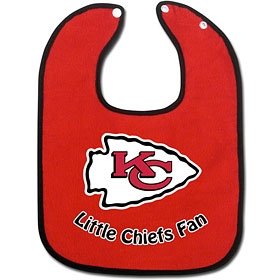 Kansas City Chiefs Two-Toned Snap Baby Bib