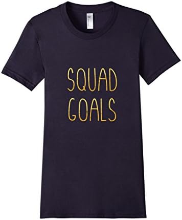Women's Squad Goals BFF T shirt for chilling with your best friends Medium Navy