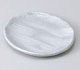 粉引14cm楕円皿　5個組 【美濃焼　和皿】