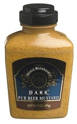 Barhyte Select Henry Weinhard's Pub Beer Mustard, 9-Ounce Plastic (Pack of 12)