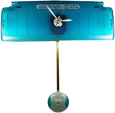 Teal Apple iMac Pendulum Clock from Recycled Keyboard.
