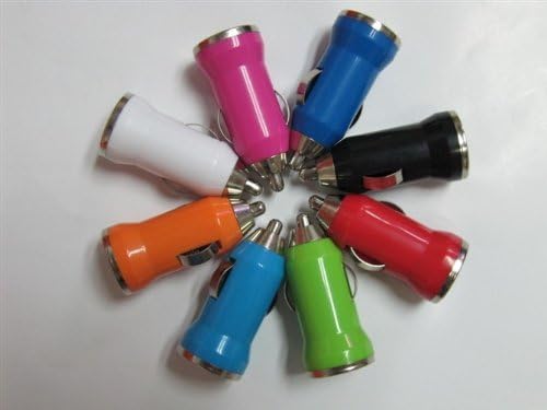 Lot 5 Set Colorful Color New USB in Car Charger for Apple Iphone 5 4s 4g 3g Ipod Nano Samsung I9300 Note Ii