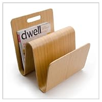 Offi & Co. W Molded Ply Magazine Stand, finish = Oak