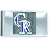 Stainless Steel MLB Colorado Rockies Money Clip