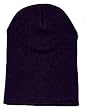 Navy Short Cuff Less Beanie Ski Cap Hat