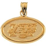 Clevereve's 14K Yellow Gold New York Jets Pendant