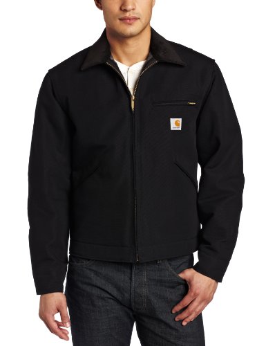 Special Prices !! for Carhartt Men's Duck Detroit Jacket, Black, Medium