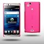 SONY ERICSSON XPERIA ARC S GUMMIERTES HARDCASE H�LLE IN PINK
