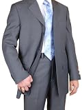 ~~ Special Deal ~~ Brand New Made in Italy Hand Tailored Valenti Grey Mens Suit Finest Luxury Wool Gray Super 150's Suits w/ Flat Front Pants ~~ Perfect Fit Guaranteed