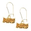 14K Yellow Gold Tampa Bay Buccaneers NFL Logo Dangle Earrings