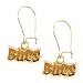 14K Yellow Tampa Bay Buccaneers NFL Logo Dangle Earrings