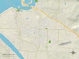 Political Map of Russellville, AR Premium Poster Print, 32x24