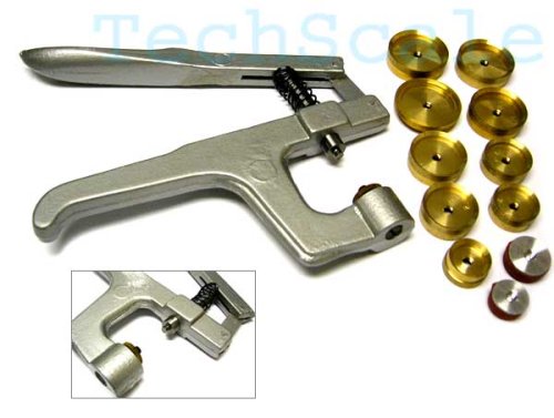 Watch Case Closing Press with 11 Metal Dies