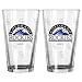 MLB Pint Glass Cup (2 Pack) - Colorado Rockies