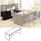 10500 Series Credenza with Lateral File, Left Pedestal, Bourbon Cherry, 72w