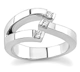 18k White Gold Diamond Ring (H/SI2, 1/7 ct. tw.)