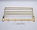 ROZIN Rozinsanitary Gold Finish Bathroom Folding Towel Rack Wall Mounted Clothes Towel Shelf Holder