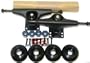 HAVOK Skateboard TRUCKS,WHEELS,BEARINGS,GRIP Pkg Pro Bl