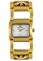 Women's Emporio Armani White Crystal Yellow Gold Tone