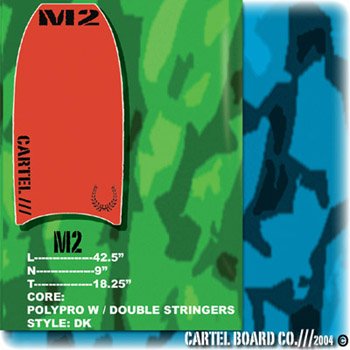 CARTEL M2 Bodyboard Assorted Colors