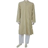 Kurta Pyjama Mens Casual Fashion of India Yoga Dress (L/42)