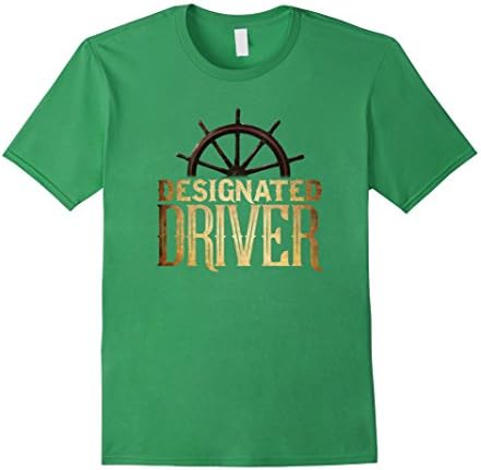 Men's PREMIUM Designated Driver Boating T-shirt Large Grass