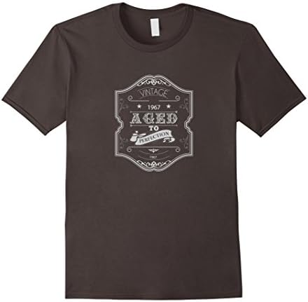 1967 Vintage T-shirt Aged to Perfection Birthday Gift Idea T - Male XL - Asphalt