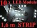 10 x LED Module mit 3 SuperFlux Super Flux LEDs - Weiss Kaltweiss Kalt - Wasserdicht
