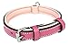 Soft Touch Collars Padded Leather Dog Collar, Size Small, Raspberry Pink with Light Pink Padding, Great for Female Puppies and Dogs, 16