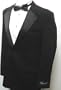 New Mens Two Button Black Tuxedo Suit - Includes Jacket and Pants