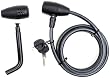 Hollywood Racks LPCS-2 Locking Hitch Pin and Security Cable (2-Inch Receiver))