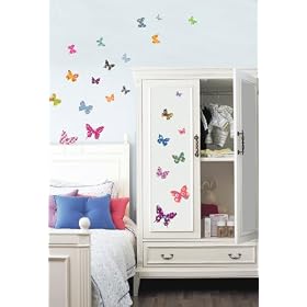 Easy Instant Wall Decorations Stickers - Patterned Butterfly