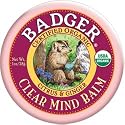 Badger Balm Clear Mind Balm 1oz Citrus & Ginger - Certified USDA Organic