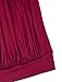 Bepei Women Tops Scoop Neck Short-Sleeves Front Pleated Tunic