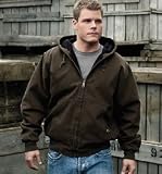 Cheyenne Hooded Boulder Cloth Jacket with Tricot Quilt Lining