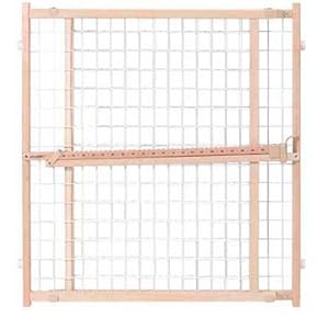 Evenflo Position & Lock Plus Gate, Clear Wood/White Mesh, Part No. G662 