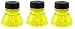 Three (3) Yellow - Snap Capps - Reclosable Can Tops (Turns Almost Any Can into a Bottle!) Save Money Buy Cans over Bottles! Snap Capp - NO MORE Flat Drinks