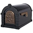 Original Keystone Series Mailbox: Black with Antique Bronze Accents