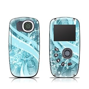 Buy Flores Agua Design Protective Skin Decal Sticker for Kodak PlaySport Zx5 HD Waterproof Pocket Video Camera Camcorder with best Price